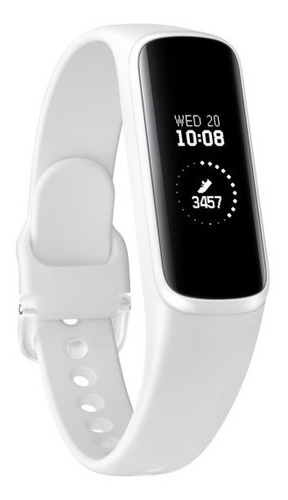 Smartwatch Samsung Galaxy Fit E 0.74'' Blanco Sm-r375 Caja Plateado Bisel Plateado