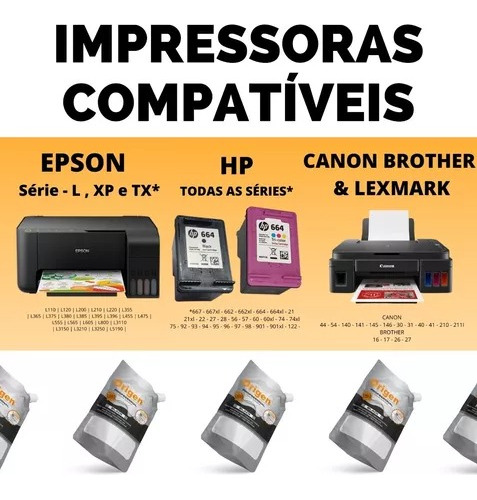 Tinta Impressora Foto Com Bico Injetor 100ml Ciano Cxcuc1