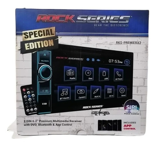 Auto Estereo Rock Series Rks-premierx2 Mirror Rgb + Cam Jcp