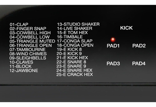 Pad Electrónico Alesis Perc Pad Tipo Octapad 4 Pads Pr Color Negro