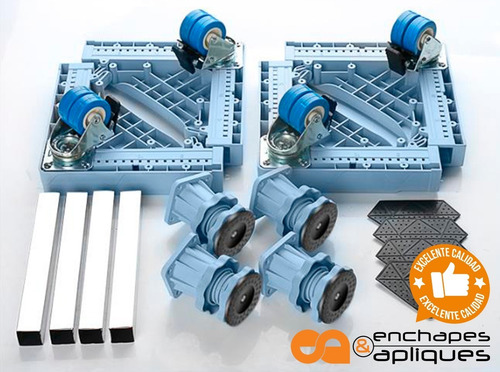 Imagen 5 de 9 de Base Soporte Nevera Lavadora Pvc+inoxidable (iva Incluido)