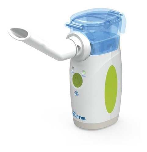 Imagen 1 de 2 de Nebulizador inalámbrico mesh Silfab NB810 blanco 220V