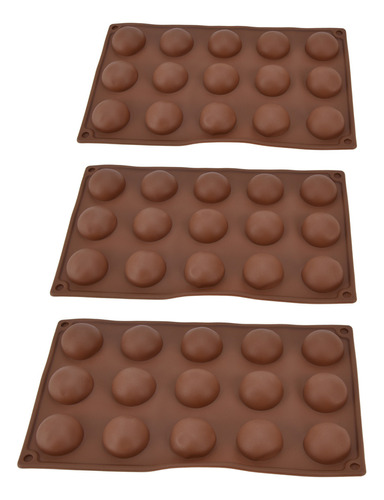 Molde De Silicona Para Bombas De Chocolate, 3 Unidades, 15 O