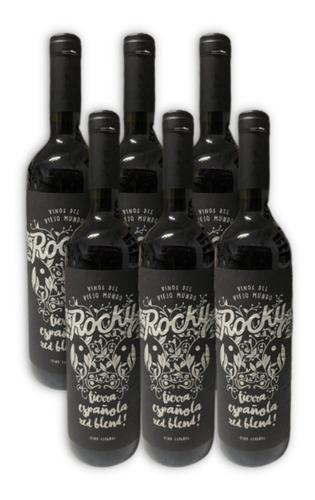 Vino Rocky Tierra Española Red Blend X6u 750ml Lola Montes