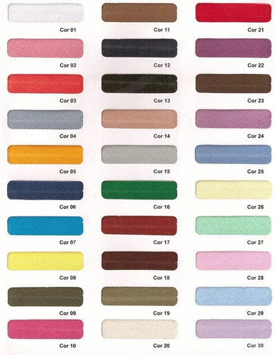 Kit Viés Destaque 24mm Cores Lisas Ou Estampadas 14 Unidades