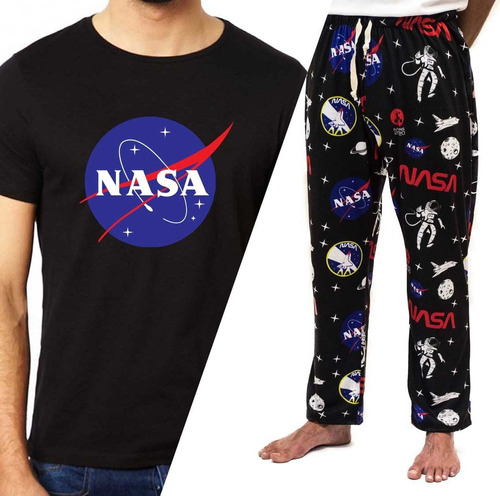Conjunto Pijama Nasa Remera Pantalon Calidad Premium
