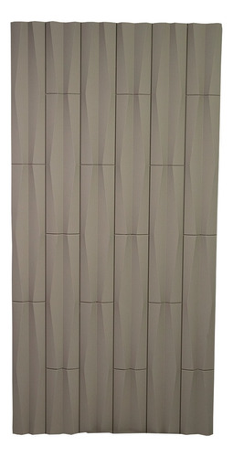 Panel Para Decorar Pu 3d Tipo Azulejo Rombo Gris 120x60cm