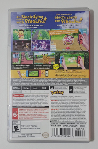 Pokémon Let's Go Pikachu - Nintendo Switch (Usado)