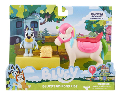 Figura Bluey And Bingounipony Ride Set De Aventuras Dglgames