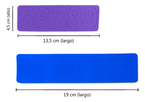 Letras Y Números De Goma Eva Con Imán, Kreker - 11808