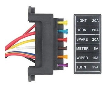 Fusiblera Universal Moderna 8 Fusibles Cs-6066