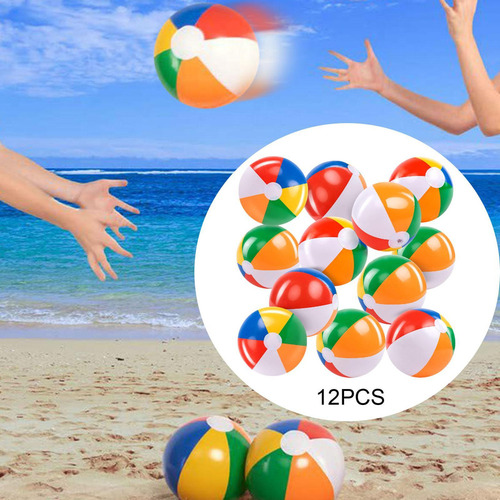 Fa 12 Piezas Bolas De Playa Inflables Juguetes De Piscina