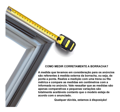 Borracha Porta Para Consul Crm44d Crm45a Crd45d 66x112