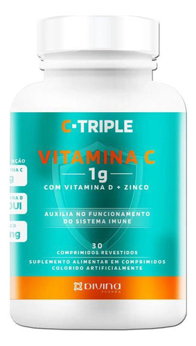 Kit C-triple Vitamina C Com 2 Potes De 30 Comprimidos Cada
