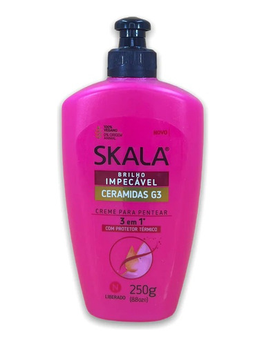 Crema De Peinar Ceramidas G3 Vegana Cabello Dañado Skala 