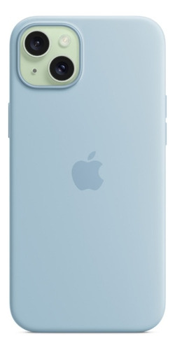 Funda De Silicon Premium Compatible Con Iphone Iphone Azul Claro Iphone 15