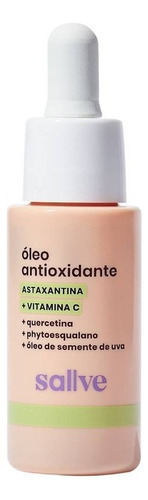 Óleo Antioxidante Facial Com Astaxantina Sallve 30ml Tipo de pele Todo tipo de pele