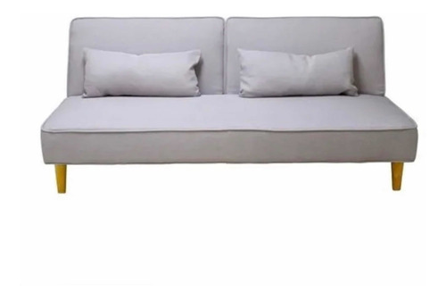 Futon Sillón Cama Ben Nordico Sofa 3 Cuerpos Patas Madera