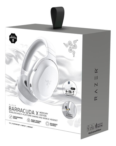 Audifono Gamer Razer Barracuda X Wireless 7.1 Mercury White