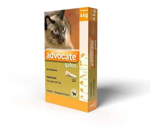 Antipulgas Advocate Gatos Até 4kg 1 Pipeta