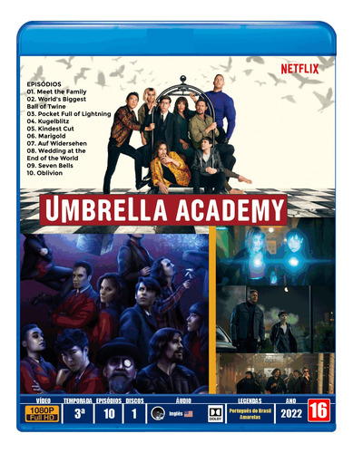 Blu-ray Série The Umbrella Academy - 3ª Temporad - Legendado