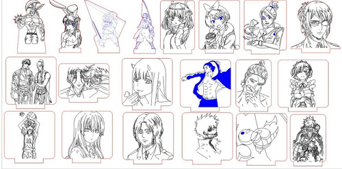 Vectores Anime Para Cnc Laser