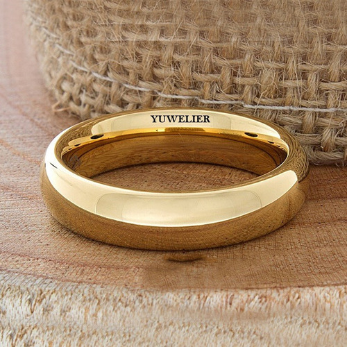 Anillo De Tungsteno Oro 18k Pareja Boda Matrimonio