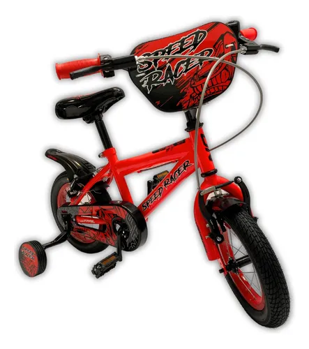 Bicicleta Niño 3 A 5 Años Rin12 Auxiliar Ontrail Speed Racer