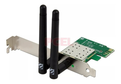 Placa De Red Wifi Pci-e 1x Express Encore 300mb C/ 2 Antenas
