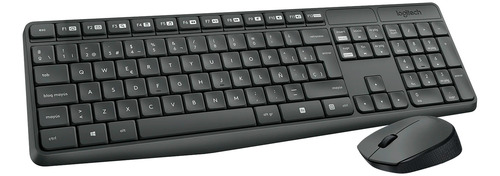 Combo Teclado Y Mouse Inalambrico Logitech Mk235 Usb 1000dpi
