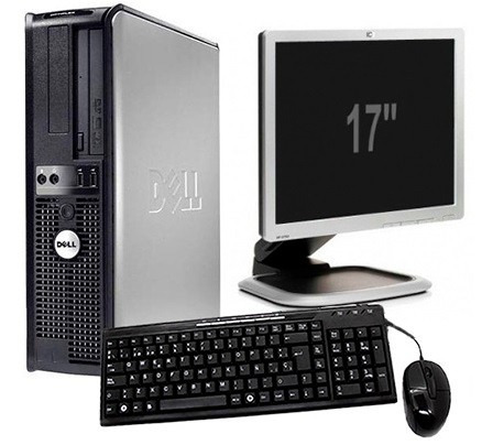 Computadora Dell Amd Dual Core Monitor 17'' Teclado Mouse