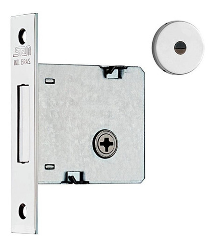 Fechadura De Segurança Auxiliar Inox Polida Stam Tetrachave