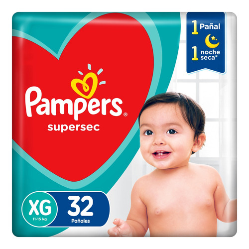 Pañales Pampers SuperSec Max  XG