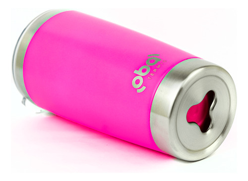 Copo Térmico Com Tampa E Abridor 591ml Rosa / Neon.