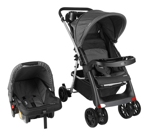 Coche Travel System Cosco -truck Con Manija Rebatible Gris