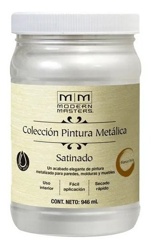 Pintura Metálica Modern Masters Blanco Perla 0,946l