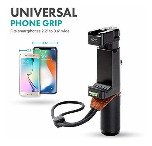 Smartphone Video Kit V2 Agarre Rig Microfono Lavalier Luz 5