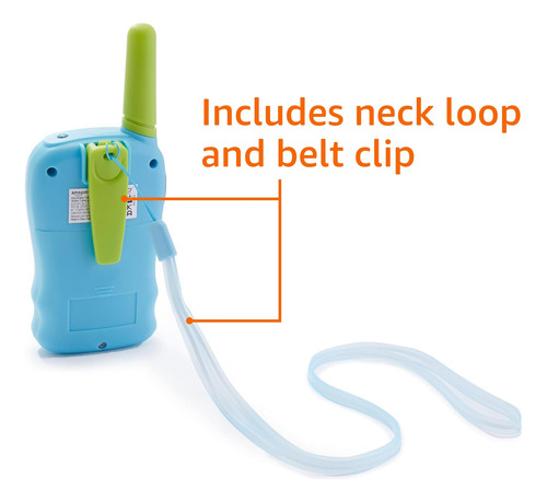 Set De Walkie Talkie Amazon Basics Kids Range Extensible Ver
