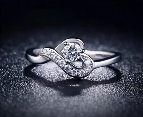 Imagen 4 de 9 de Fabricación, Anillos De Compromiso Oro Blanco De 18k Garant