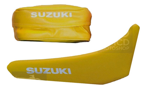 Funda Asiento Tapizado Bolso Cartuchera Suzuki Dr350 Amarill