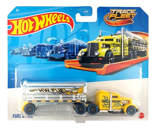 Carro Miniatura Hot Wheels Track Fleet Colecionável Mattel Cor Fuel & Fire