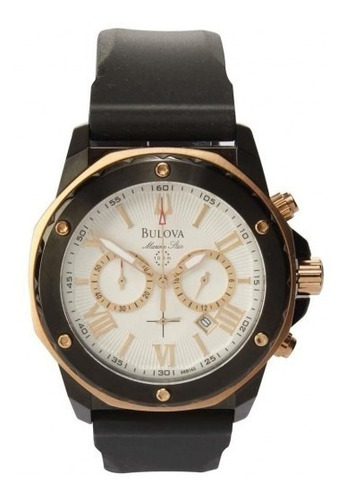 Relógio Bulova Masculino Marine Star Preto Rose