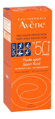 Bloqueador Avene Solar Fluido Sport Spf50+ 100ml