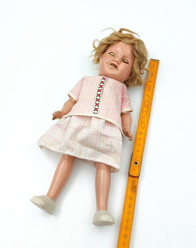 Muñeca Antigua De Pasta Shirley Temple England - Juguete (Usado)