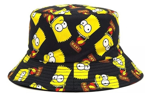 Gorro Pescador Sombrero Los Simpson Bart Bucket Hat