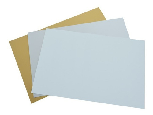 Placa De Aluminio Para Sublimar De 40x60cm Blanco, 5pz