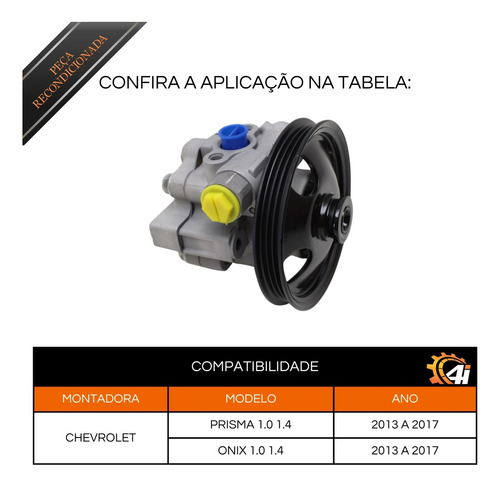 Bomba Direção Hidráulica Onix 1.0 2013 2014 2015 2016 2017