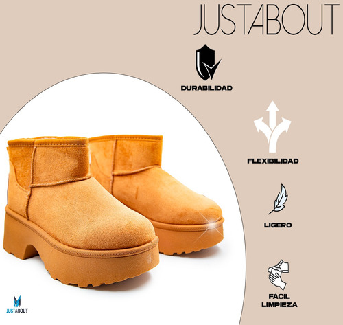 Botas Botin Termico Invierno Forradas Mujer Colores Uga