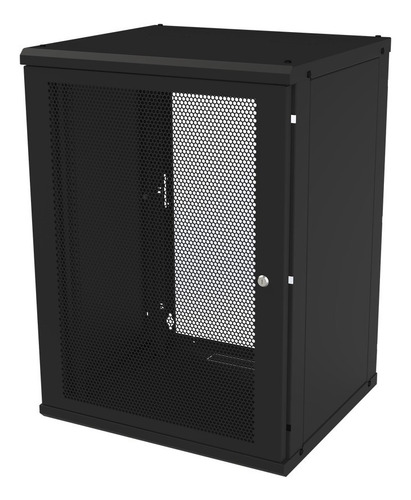 Gabinete De Pared Fijo, Puerta Perforada, Rack 19  De 16 Ur.