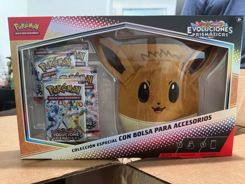 Pokemon Prismatic Evolutions Bolsa Eevee En Español Evoluciones Prismáticas Español